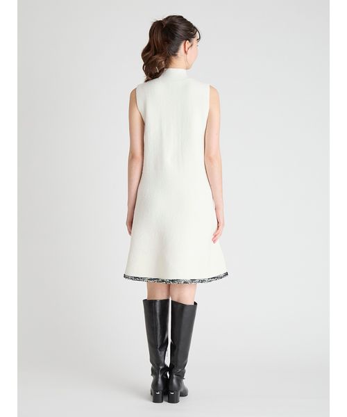 USAGI ONLINE・ZOZO限定カラー】トリムミニニットワンピースセット