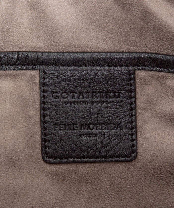 別注**PELLE MORBIDA**限定レザージップポーチ 別注/日本製【PELLE MORBIDA×GOTAIRIKU】レザー フラップト