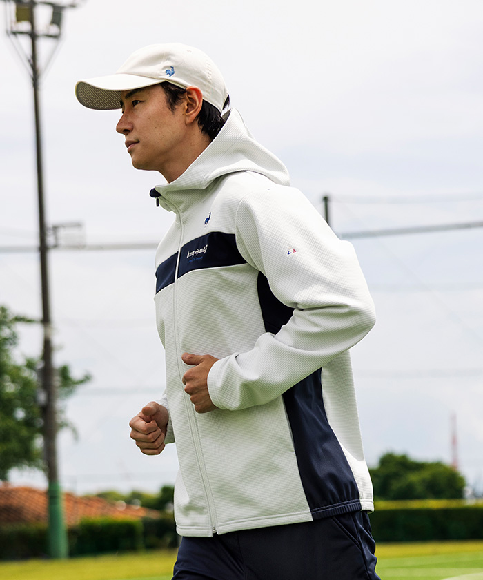 ルコックスポルティフ le coq sportif 防風ストレッチワッフルボンデ