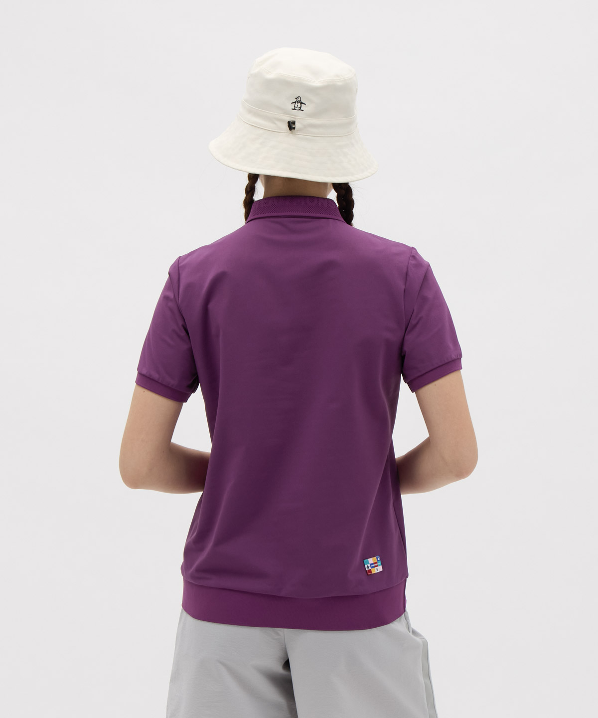 マンシングウェア Munsingwear 吸汗速乾 衿ロゴジャガード半袖