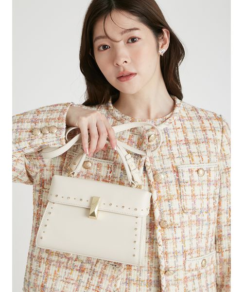 リュタン】ビジュースタッズポシェット（M）(508381613)｜阪急百貨店