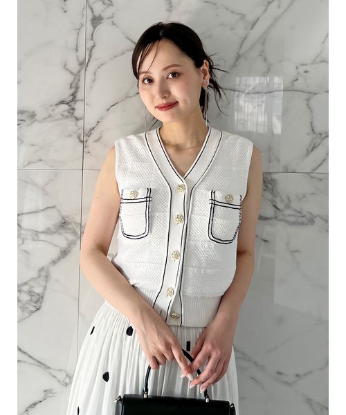 ニット セーター Sustainableストラクチャーニットジレ レディース SNIDEL ニット セーター Sustainableストラクチャーニットジレ