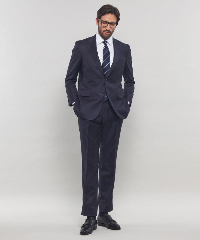 OX BRIDGE】【DORMEUIL/ドーメル】シャドーストライプスーツ