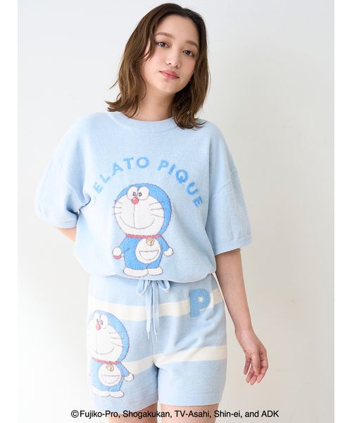 【ドラえもん】【レディース】ジャガードプルオーバー&ショートパンツセット ドラえもん】【レディース】ジャガードプルオーバー&ショートパンツ