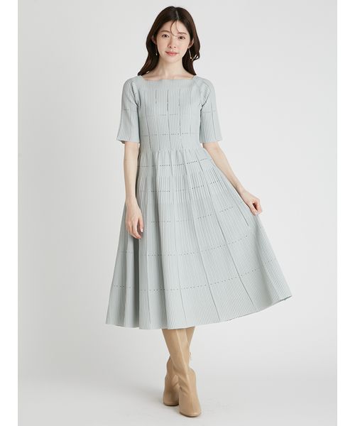 スクエアネックディフォーメーションニットワンピース(508399404