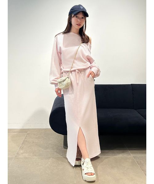 WEB限定カラーあり】UVカットワンショルスウェットプルオーバー