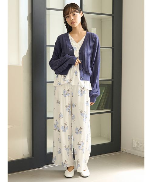 中花柄ロングパンツ(508399423)｜阪急百貨店公式通販サイト