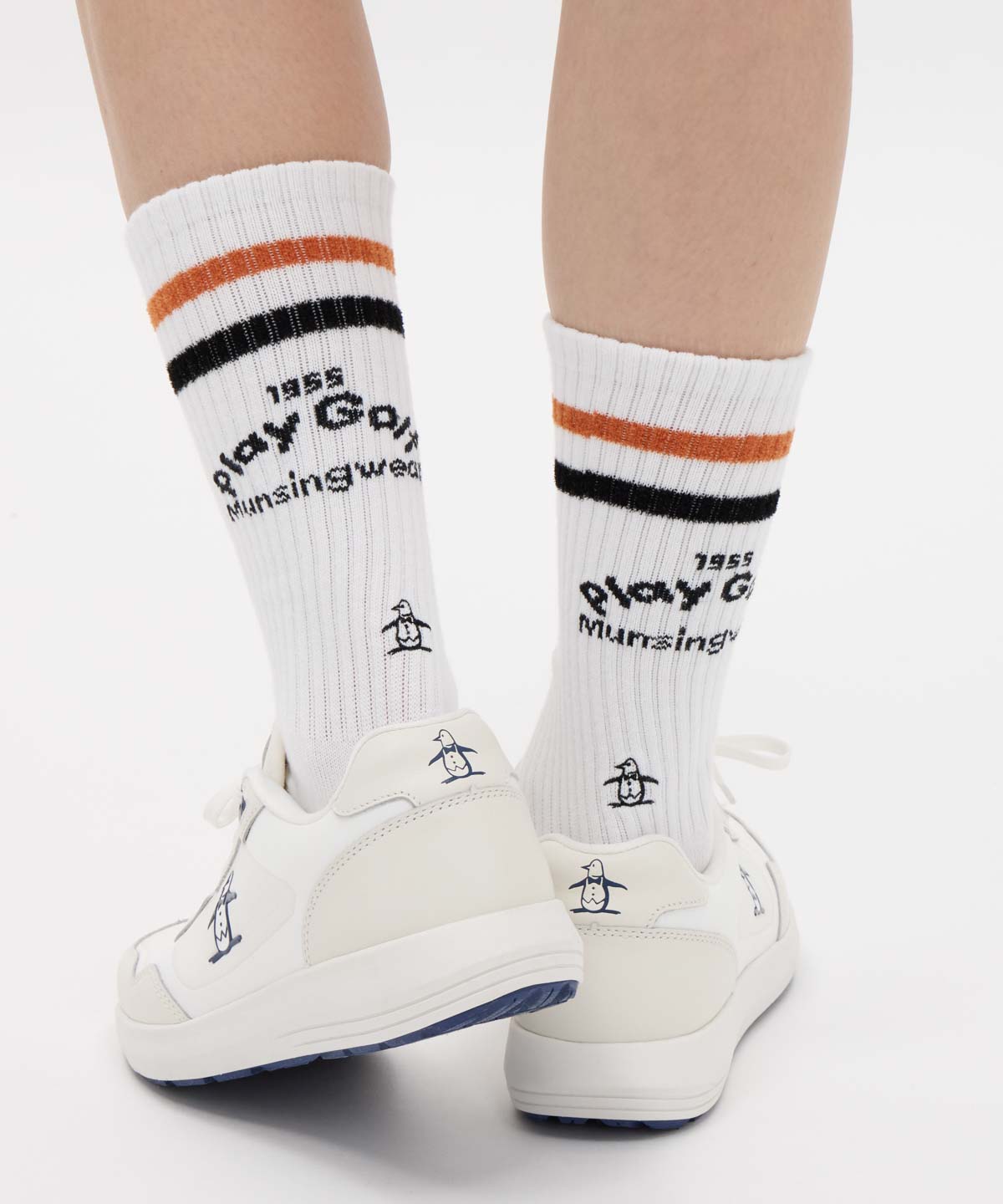 マンシングウェア Munsingwear クルー丈ペンギンジャカード