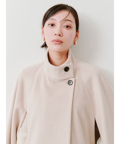 Kawaii ケープショートコート 未着用 ワイン 付属品付き Kawaii ケープショートコート 未着用 ワイン 付属品付き Kawaii