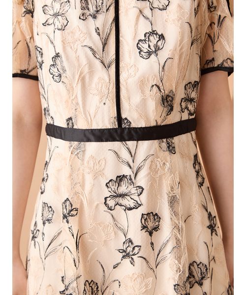 ラインフラワーエンブロイダリードレス(508407000)｜阪急百貨店公式