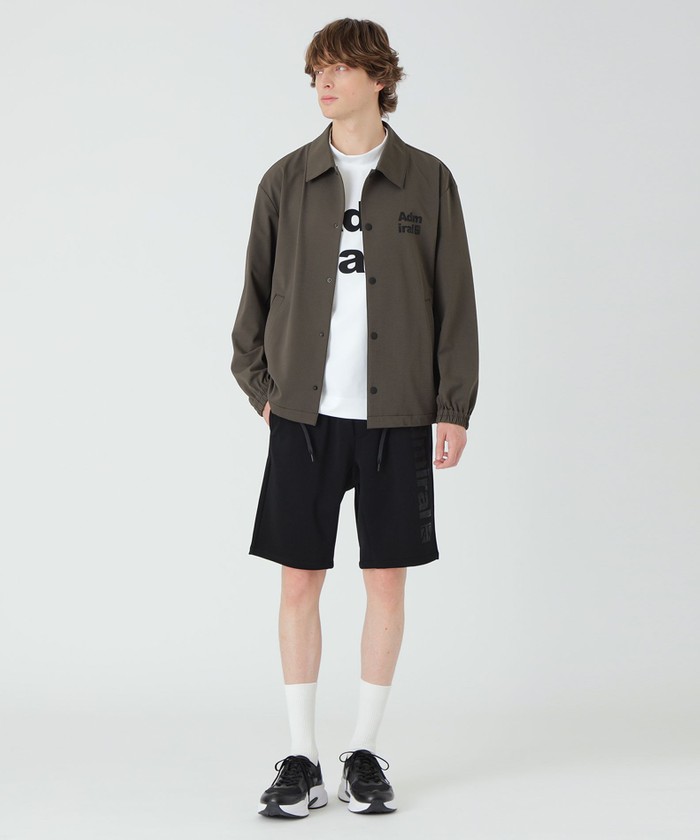 BLACK lab.×Admiral】バックグリッドトリコットコーチジャケット