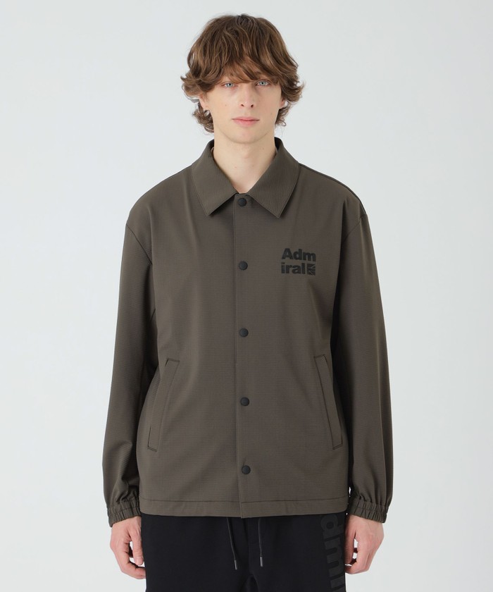BLACK lab.×Admiral】バックグリッドトリコットコーチジャケット