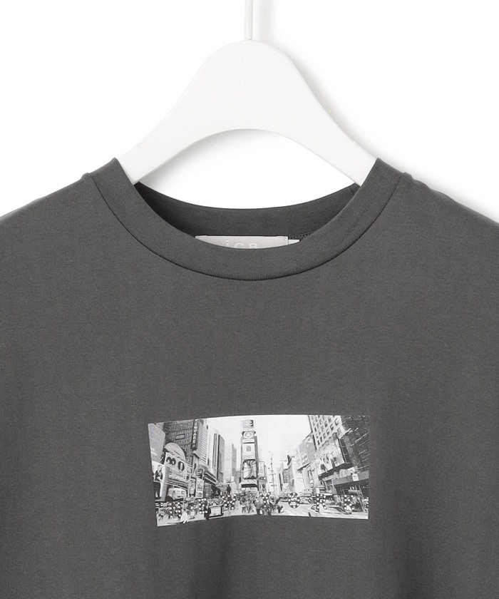 【接触冷感・UVケア・洗える】クロップド ロゴTEE 接触冷感・UVケア・洗える】ロゴTEE カットソー（Tシャツ