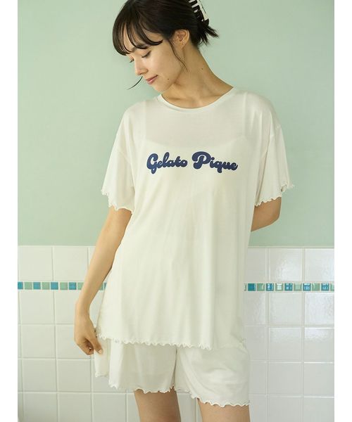 GELATO PIQUE スリーブTシャツ＆ショートパンツセット ラッピング済み】カラフルロゴTシャツ&ショートパンツSET