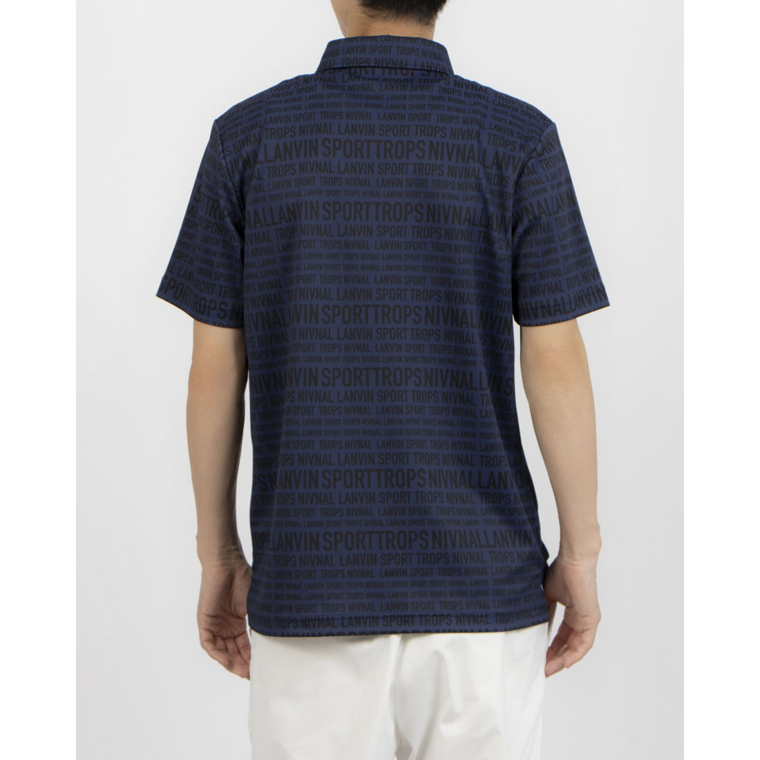 LANVIN SPORT ランバンスポール　ダンボールニット　ポロシャツ　ロゴ LANVIN SPORT ランバン スポール - メンズ -デサントストア