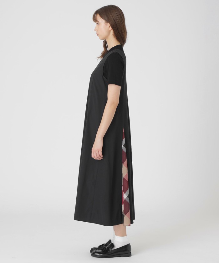 Donna Karan ストラップレスタフタドレスワンピース 一部店舗限定】シルキータフタシャツドレス(507944688)｜阪急