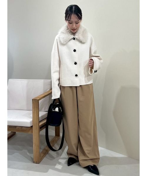 2wayファーカラーリバーショートコート(508433698)｜阪急百貨店公式  