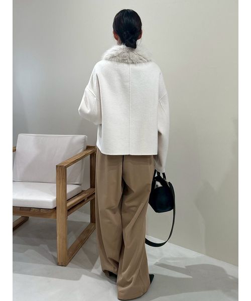 2wayファーカラーリバーショートコート(508433698)｜阪急百貨店公式