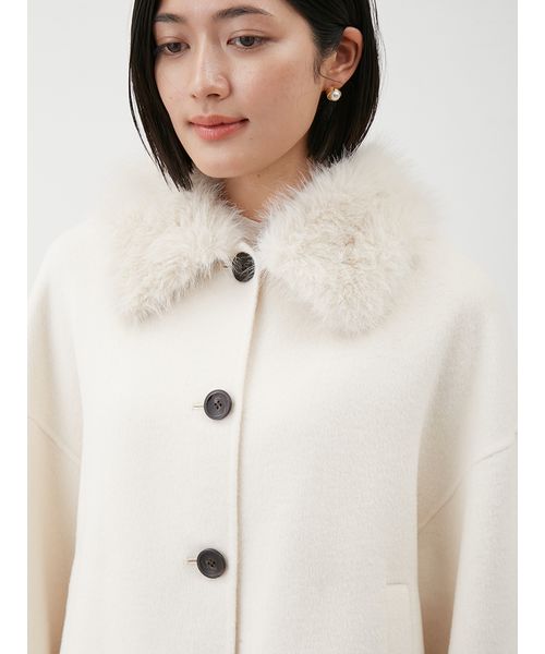 2wayファーカラーリバーショートコート(508433698)｜阪急百貨店公式