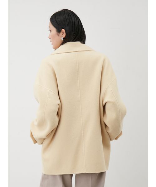 woolコクーンシルエットピーコート(508433699)｜阪急百貨店公式通販