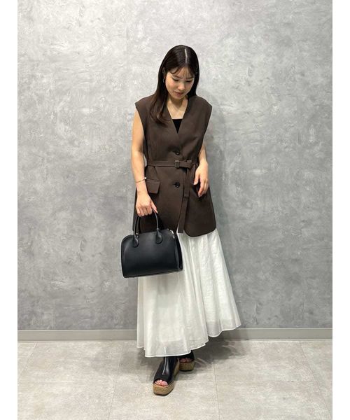 共ベルト付きオーバーサイズノーカラーベスト(508433732)｜阪急百貨店