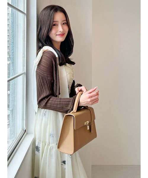 FLOWER COLLECTION】プリントショルダーリボンワンピース(508434264