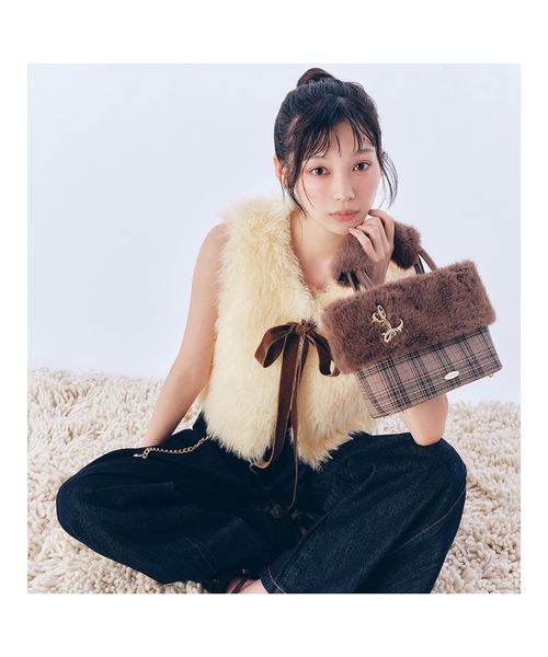 リボンパッファーベスト MAISON SPECIAL（メゾンスペシャル）の「Ribbon Puffer Vest