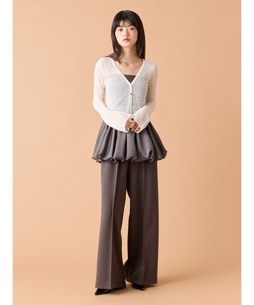 【再値下げしました❣️】エムプルミエ　カーディガン　ブラウン セール】【mily bilet】街中で目を惹く、洗練されたデザイン