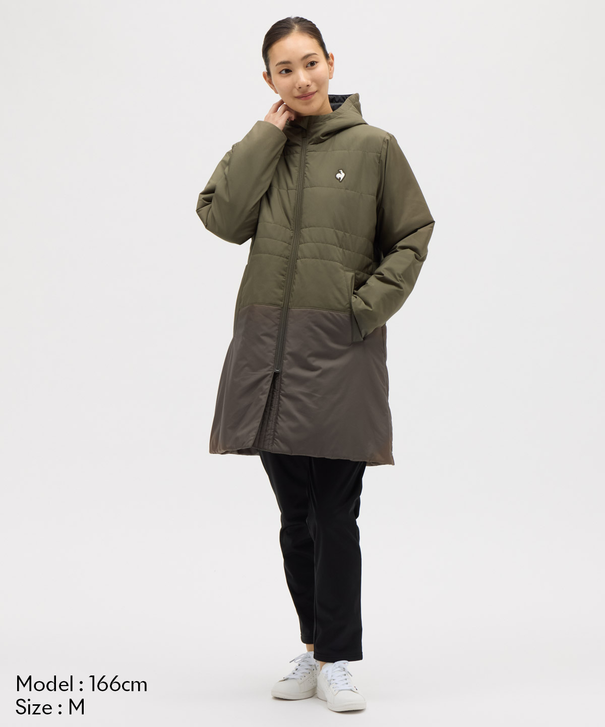 le coq sportifルコックスポルティフロングダウンコート美品大きい ルコックスポルティフ le coq sportif 中わたロングコート(508383459