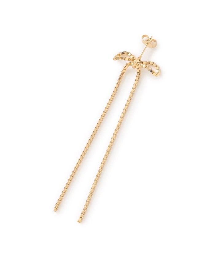 【新品未使用】SASKIA DIEZリボンピアス(シングル) Saskia Diez】リボンピアス《WEB＆EPOCA THE SHOP店舗限定