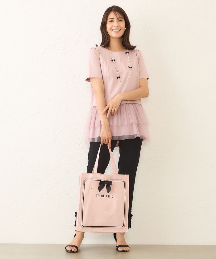 ■限定■ビジューキャンバストートバッグ ガラスビジューキャンバストートバッグ(508436635)|阪急百貨店