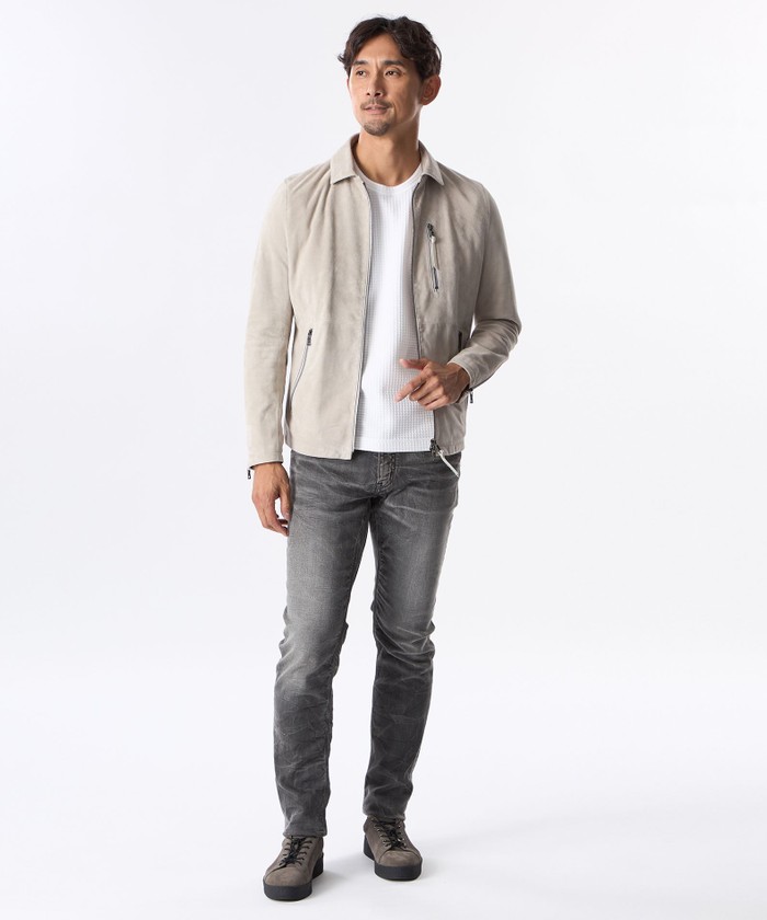 SALUTE メンズ スエードレザーブルゾン(508438925)｜HANKYU MEN'S / 阪急メンズ