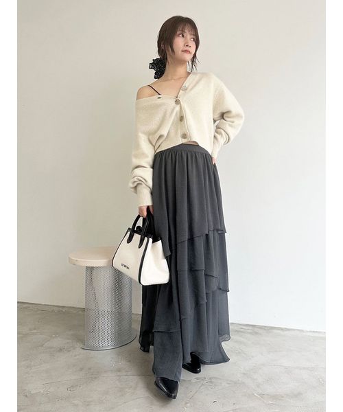 シアーフリルティアードスカート(508452476)｜阪急百貨店公式