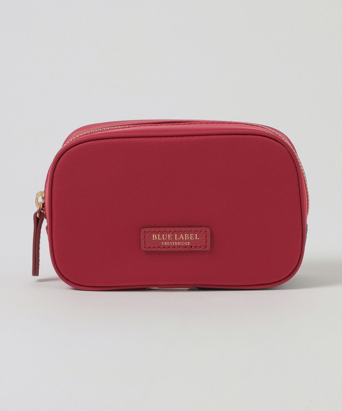 BLUE LABEL ポーチ レッド チェック柄 クレストブリッジチェックPVCキーケース（ウォレット/ポーチ