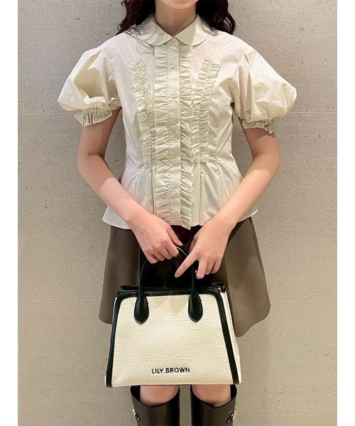 フリルレースアップブラウス(508406997)｜阪急百貨店公式通販サイト