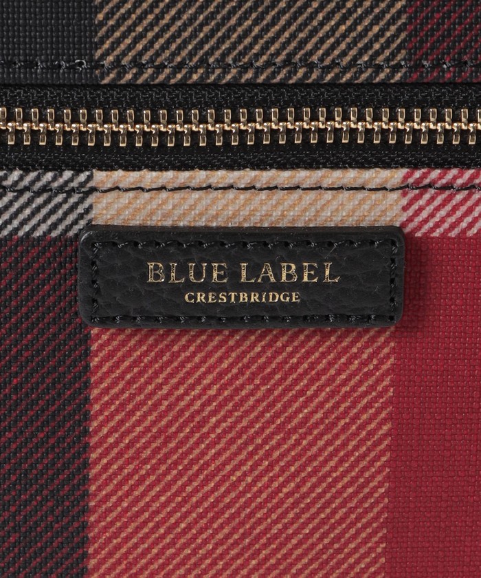 BLUE LABEL クレストブリッジチェックPVCバックパック　レッド クレストブリッジチェックPVCバックパック(506838939)｜阪急