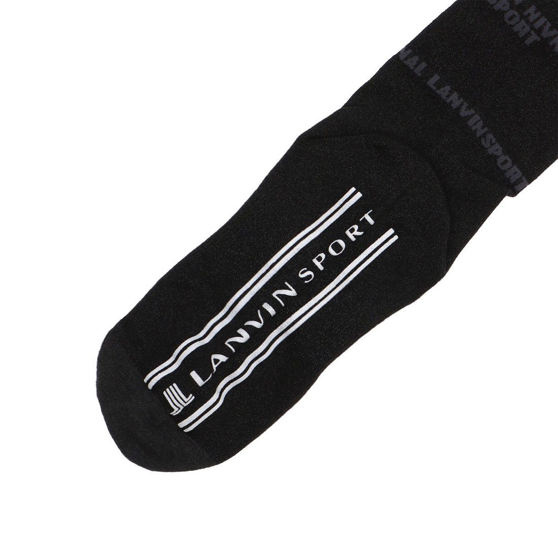 再再再値下げ美品！ランバンスポール　パンツXL 黒ブラック ランバン スポール LANVIN SPORT ソフトラメニーハイソックス