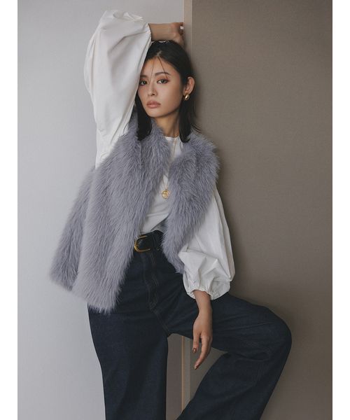 ⚫︎未使用 MERVEILLE H. エコファーベスト ショート丈エコファーベスト – Sirin Online Store