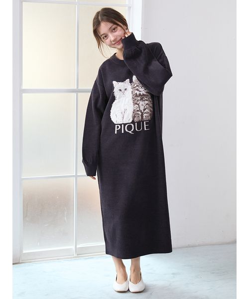 ツインキャットジャガードワンピース(508461940)｜阪急百貨店公式通販