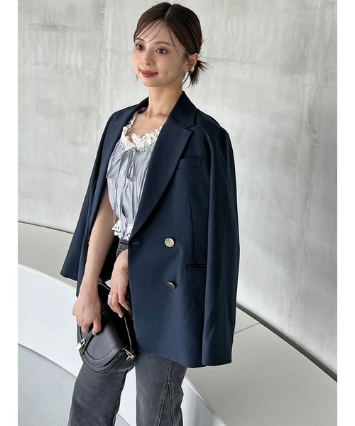 Sustainableメタルボタンテーラードジャケット Sustainableメタルボタンテーラードジャケット(ジャケット