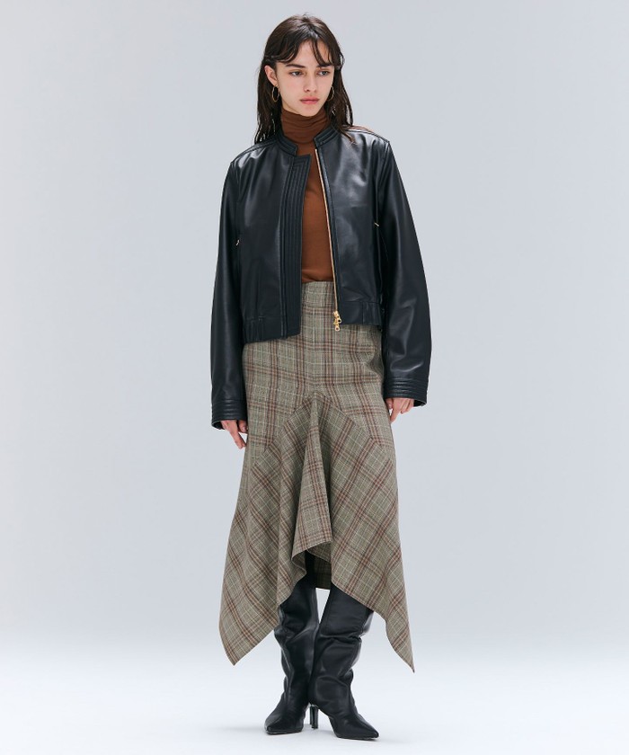 SCOTCH&SODA ブルゾンレザージャケット　黒　M レザージャケット メンズ アウター ブルゾン PUレザー 合成皮革