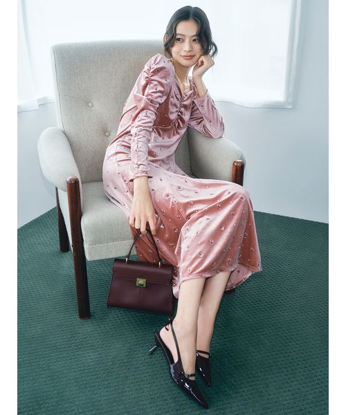 エンブロイダリーベロアワンピース(508485123)｜阪急百貨店公式通販