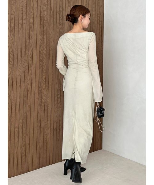 フロッキーベロアドレープドレス(508485164)｜阪急百貨店公式通販