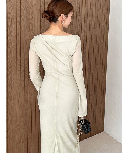 フロッキーベロアドレープドレス(508485164)｜阪急百貨店公式通販