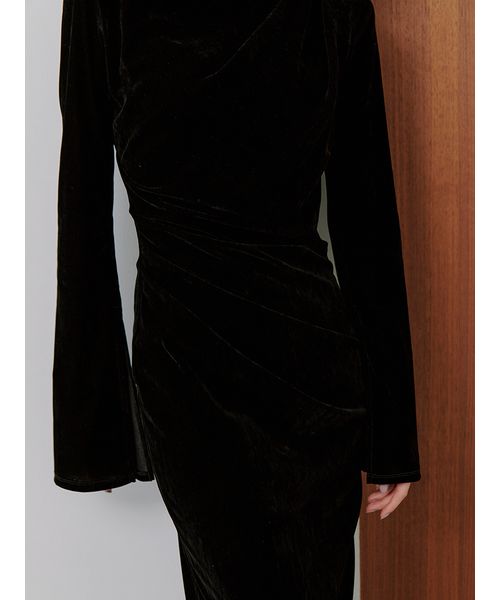 フロッキーベロアドレープドレス(508485164)｜阪急百貨店公式通販