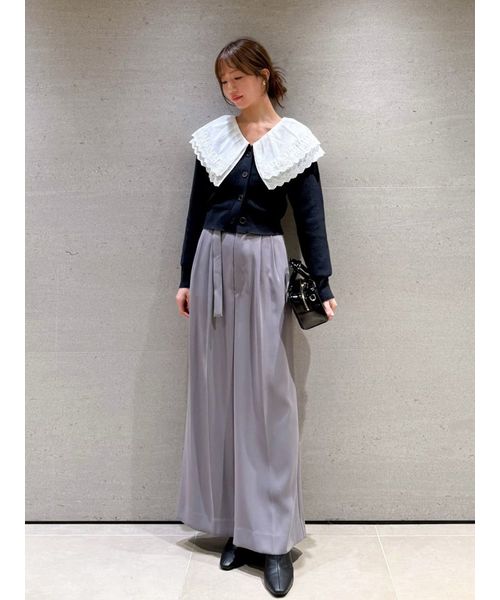 SNIDEL レースニットプルオーバー スナイデル SNIDEL レースニットプルオーバー （LAV