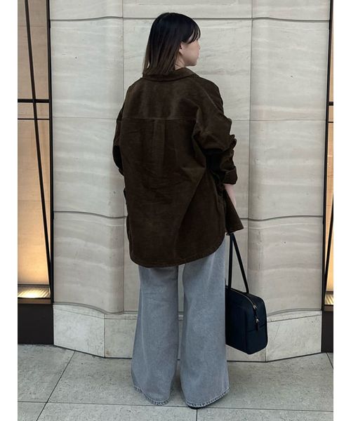 Mila Owen カーブヘムオーバーシャツ カーブヘムオーバーシャツ（シャツ/ブラウス）｜Mila Owen（ミラ