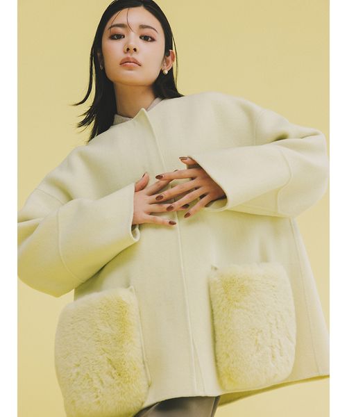 WEB限定カラー】2wayファーポケットリバーコート(508487929)｜阪急