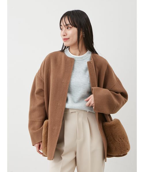 WEB限定カラー】2wayファーポケットリバーコート(508487929)｜阪急