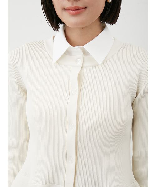 2way襟付きペプラムニットトップス(508488175)｜阪急百貨店公式通販